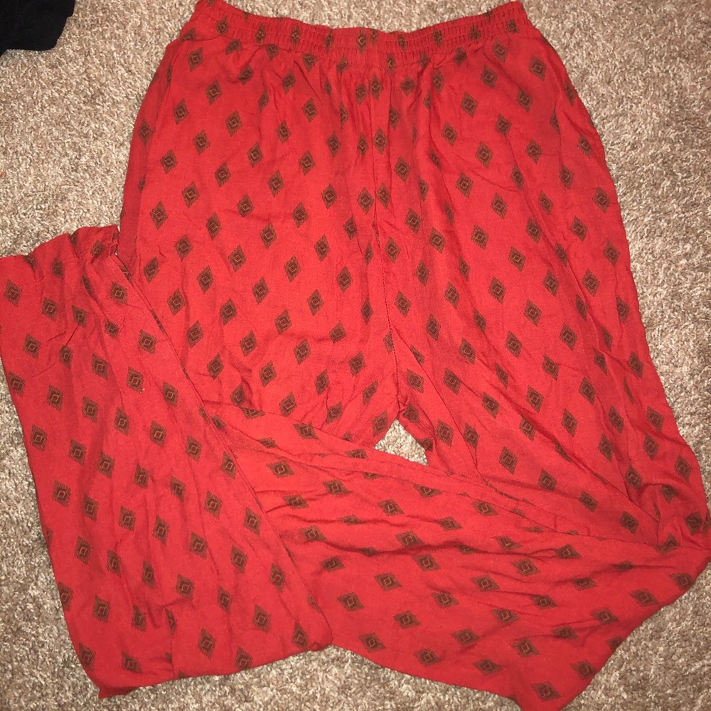 Red Vintage Lounge Pants